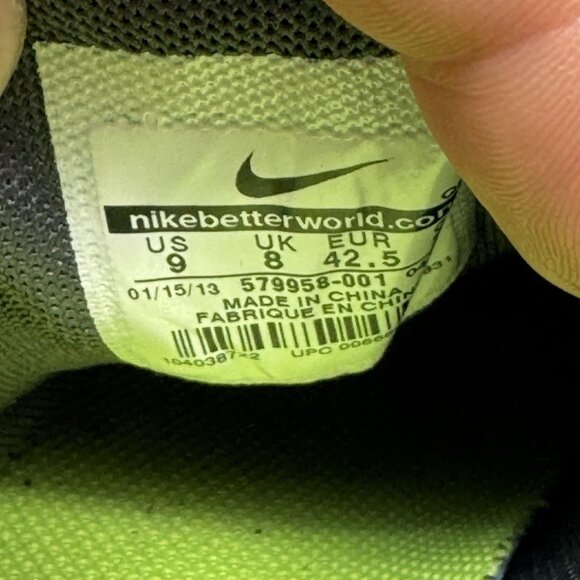 Nike Free 4.0 V3 Mens Black Anthracite 579958-001 Running Trainers Mens Size 9 - Picture 8 of 9